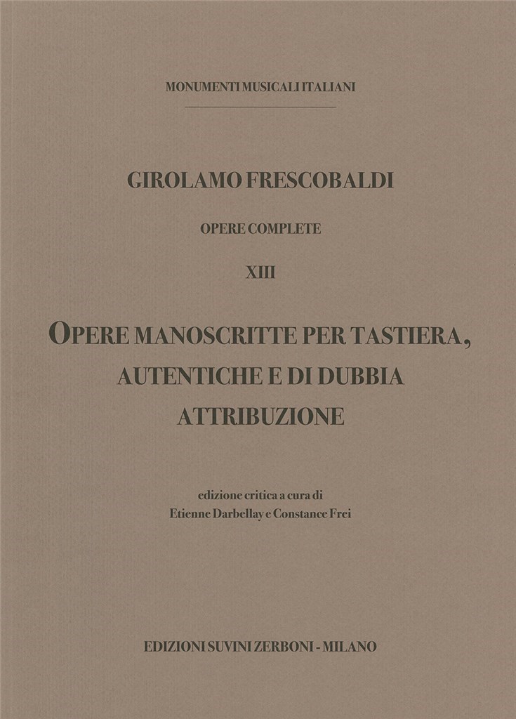 Opere Manoscritte per Tastiera